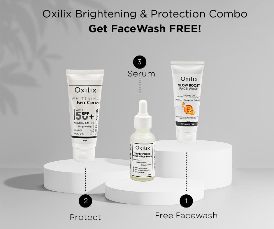 Oxilix Brightening & Protection Combo – Get Face Wash FREE!